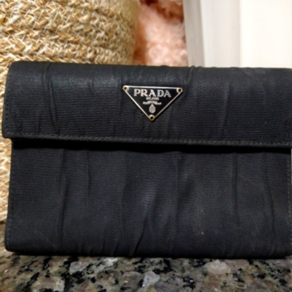 Prada nylon wallet (small) **AUTHENTIC**